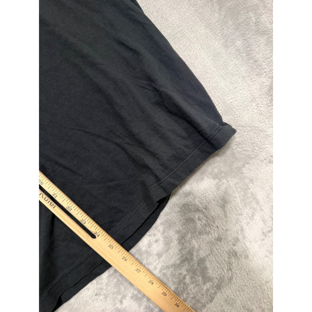 Buck Mason T-Shirt Men 21.5x25 L Black Cotton Short Sleeve Crew Neck Made in USA - Picture 3 of 6